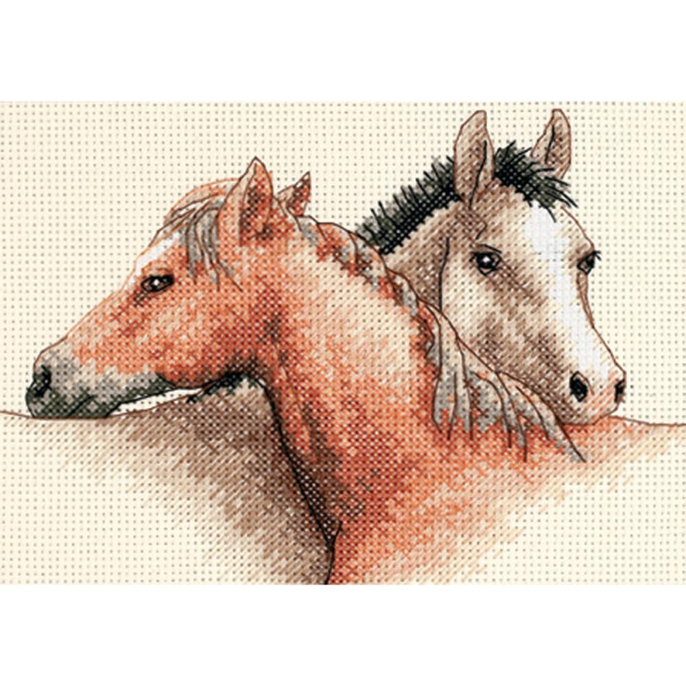 (image for) Mini Horse Pals Counted Cross Stitch Kit